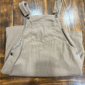 Brown Corduroy Overalls